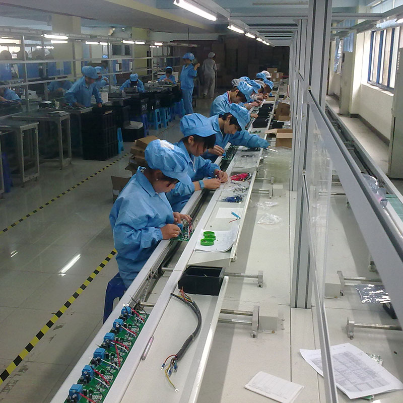 全自動生產流水線中工作臺的靈活應用